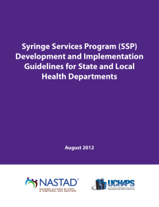 Syringe Services Program (SSP) Development and Implementation Guidelines for State and Local
