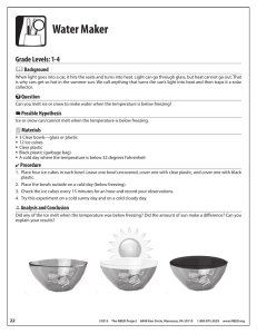 Water Maker Grade Levels: 1-4 &amp; Background