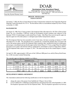 '2$5 Development Order Amendment Report