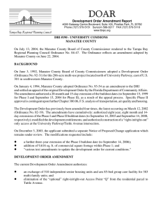 '2$5 Development Order Amendment Report