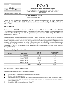 '2$5 Development Order Amendment Report