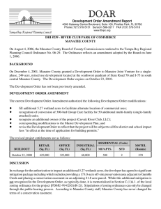 '2$5 Development Order Amendment Report
