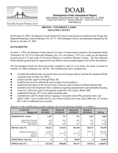'2$5 Development Order Amendment Report