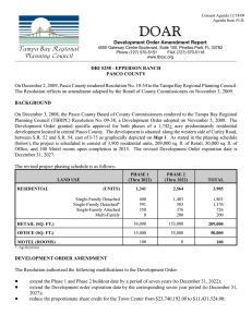 DOAR Development Order Amendment Report