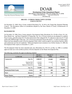 DOAR Development Order Amendment Report