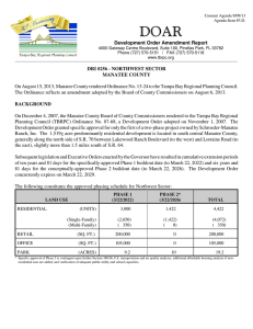 DOAR Development Order Amendment Report