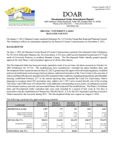 DOAR Development Order Amendment Report