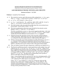 6.012 MICROELECTRONIC DEVICES AND CIRCUITS