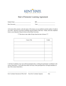 Start of Semester Learning Agreement
