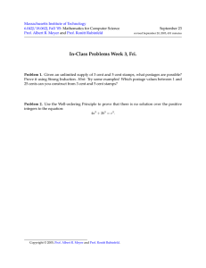 Massachusetts Institute of Technology 6.042J/18.062J, Fall ’05 Prof. Albert R. Meyer