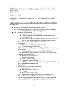 SP.723: D-Lab III: Dissemination: Implementing Innovations for the Common Good