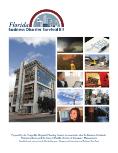Florida Business Disaster Survival Kit