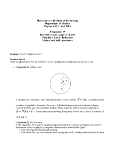 Massachusetts Institute of Technology Department of Physics Physics 8.022 - Fall 2002