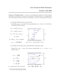 Couette & Poiseuille Flows: Advanced Fluid Mechanics