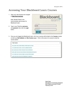 Accessing Your Blackboard Learn Courses