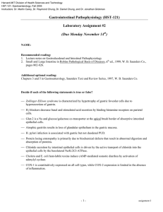 Harvard-MIT Division of Health Sciences and Technology HST.121: Gastroenterology, Fall 2005