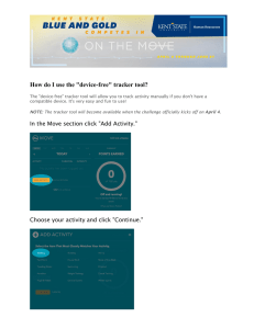 How do I use the &#34;device-free&#34; tracker tool?