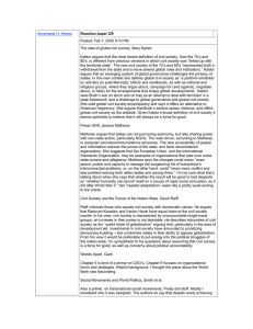 Annemarie H. Herbst Reaction paper 2/8 Posted: Feb 7, 2005 9:10 PM