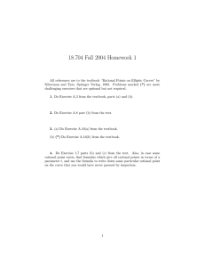 18.704 Fall 2004 Homework 1
