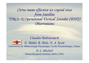 Cirrus mean effective ice crystal sizes