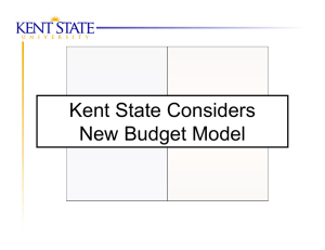 Kent State Considers New Budget Model
