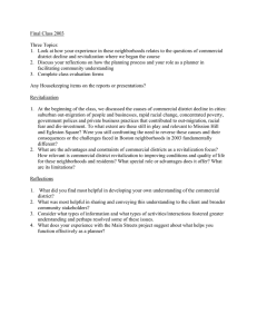 Final Class 2003 Three Topics: