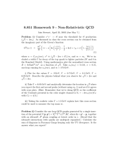 8.851  Homework  9  - Non-Relativistic  QCD