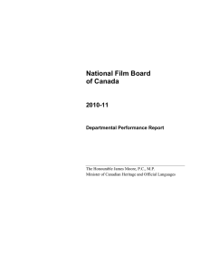 National Film Board of Canada 2010-11 Departmental Performance Report