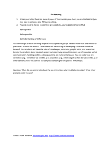 Pre-teaching