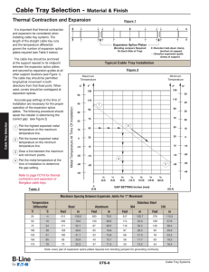 Cable Tray Selection: Material, Thermal Expansion & Spacing
