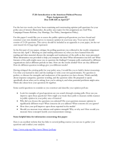 17.20: Introduction to the American Political Process Paper Assignment #2