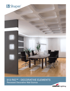 613 RIO™ - DECORATIVE ELEMENTS Recessed Decorative Wall Sconce