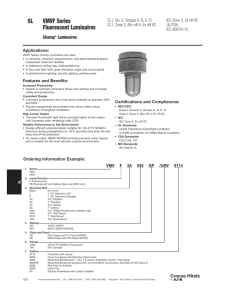 VMVF Series 5L Fluorescent Luminaires