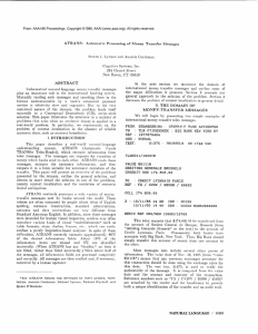ATRANS: Automatic Messages Processing