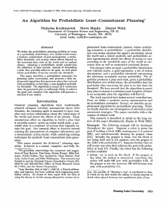 for  Probabilistic Nicholas  Kushmerick Steve  Hanks Daniel  Weld