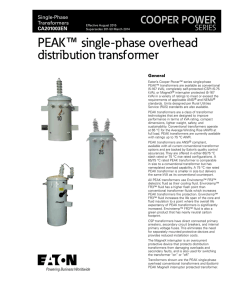 ™ distribution transformer COOPER POWER SERIES