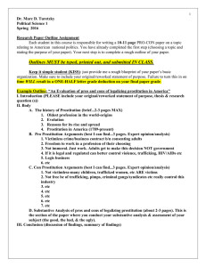 Political Science Research Paper Outline Assignment