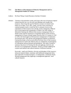 Title:  Authors: Ha Xuan Thong, Coastal Resources Institute (Vietnam)