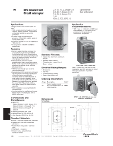 2P GFS Ground Fault Circuit Interrupter