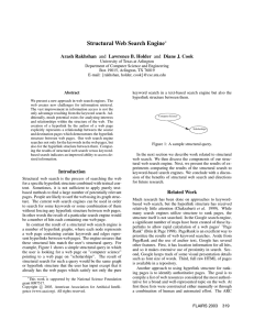 Structural Web Search Engine Arash Rakhshan
