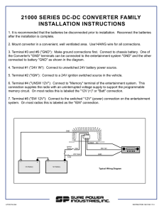 21000 SERIES DC-DC CONVERTER FAMILY INSTALLATION INSTRUCTIONS