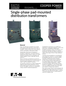 Single-Phase Pad-Mounted Distribution Transformers | Eaton