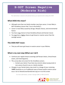 B-RST Screen Negative (Moderate Risk) What DOES this mean?