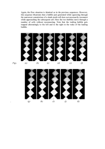 Again,  the flow situation is  identical  as... this sequence illustrates that a bubble pair generated while squeezing...