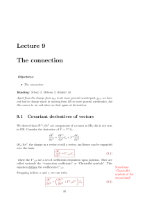 Lecture 9 The connection