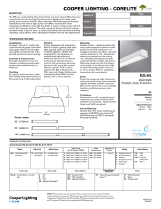 COOPER LIGHTING - CORELITE Type Catalog # Project