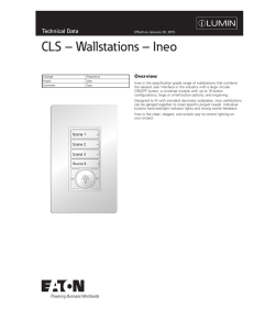 CLS – Wallstations – Ineo Technical Data Overview