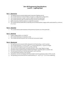 Zero 88 Engineering Specifications – Lighting Desk Level 6