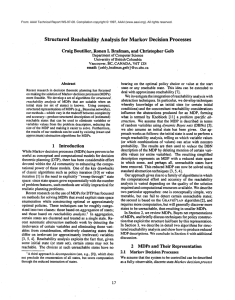 Structured Reachability  Analysis  for  Markov Decision  Processes