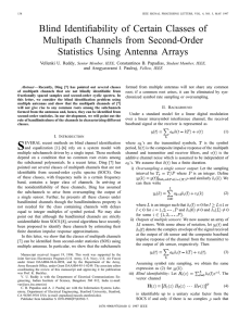 Blind Identifiability of Certain Classes of Multipath Channels from Second-Order